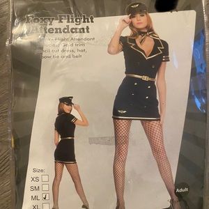 Flight attendant adult costume